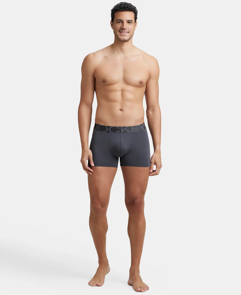 Jockey Tactel Microfiber Stretch Solid Trunk with Moisture Move | Ebony & Navy Pack of 2
