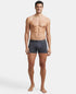 Jockey Tactel Microfiber Stretch Solid Trunk with Moisture Move | Ebony & Navy Pack of 2