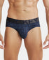 Jockey True Navy Printed Tactel Stretch Brief