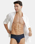 Jockey True Navy Printed Tactel Stretch Brief