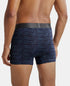 Jockey Tactel Microfiber Elastane Stretch Printed Trunk | True Navy Printed