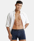 Jockey Tactel Microfiber Elastane Stretch Printed Trunk | True Navy Printed