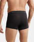 Jockey Supima Cotton Elastane Solid Trunk | Black