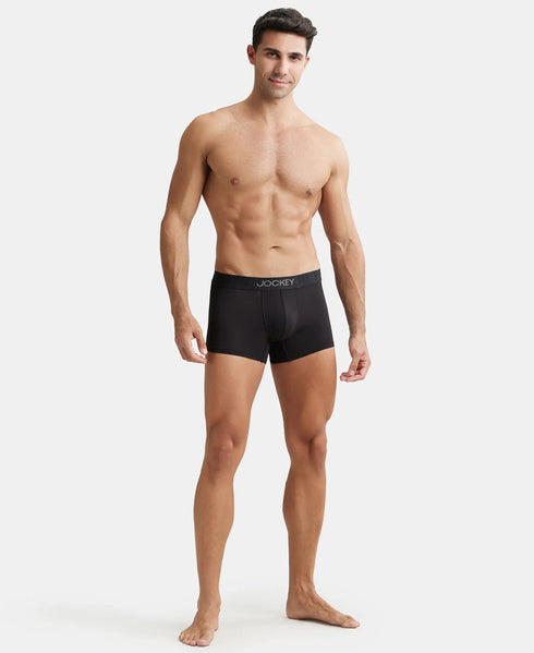 Jockey Supima Cotton Elastane Solid Trunk | Black