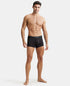 Jockey Supima Cotton Elastane Solid Trunk | Black