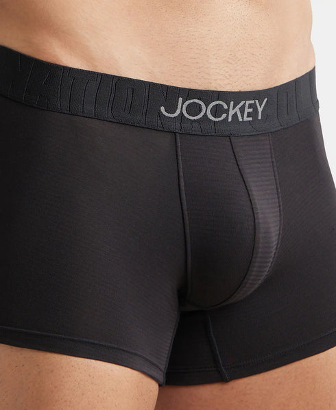 Jockey Supima Cotton Elastane Solid Trunk | Black