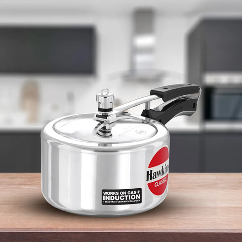 Hawkins Induction Classic Wide 3 Litre Aluminium Pressure Cooker