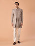 Manyavar Walnut Velvet Elegance Indo Western
