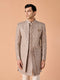 Manyavar Walnut Velvet Elegance Indo Western