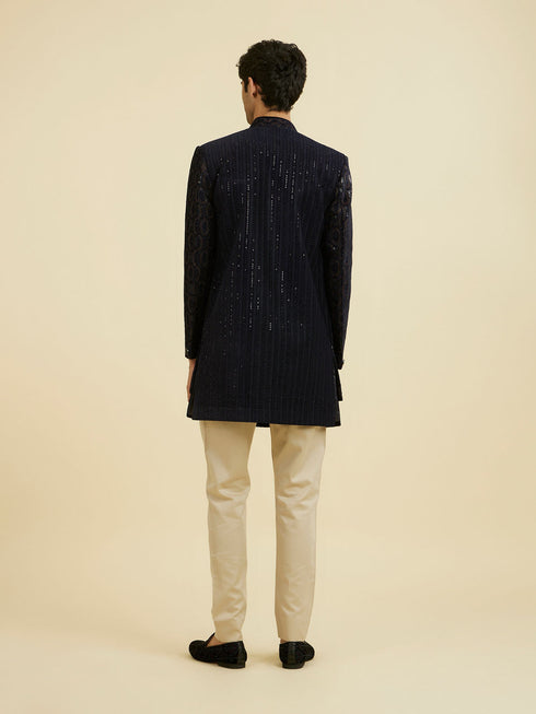 Manyavar Midnight Velvet Indo Western