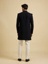 Manyavar Beaming Dark Blue Indo Western