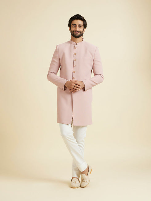 Manyavar Dusty Pink Celebration Delight Indo Western
