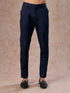 Manyavar Regal Blue Brocade Indo Western