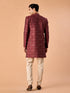 Manyavar Maroon Majesty Indo Western