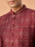 Manyavar Maroon Majesty Indo Western