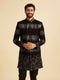 Manyavar Regal Wine Velvet Indo Western