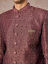 Manyavar Regal Radiance Brown Indo Western