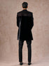 Manyavar Black Velvet Charm Indo Western