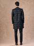 Manyavar Velvety Delight Dark Blue Indo Western