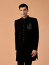 Manyavar Elegant Black Charm Indo Western