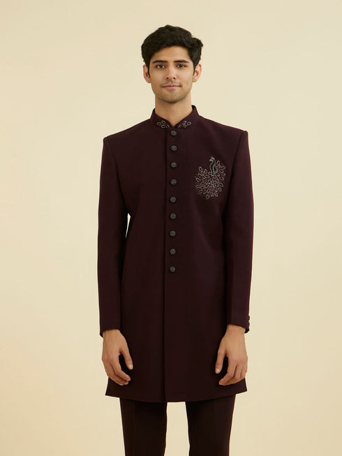 Manyavar Regal Purple Indo Western