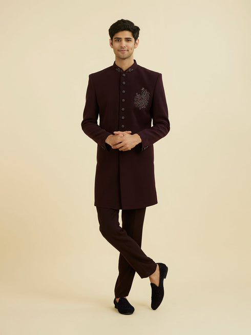 Manyavar Regal Purple Indo Western