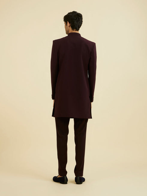 Manyavar Regal Purple Indo Western