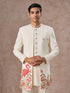 Manyavar Opulent Cream Festivity Indo Western