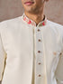 Manyavar Opulent Cream Festivity Indo Western