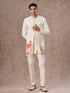 Manyavar Opulent Cream Festivity Indo Western