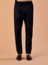 Manyavar Regal Blue Brocade Indo Western Set