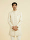 Manyavar Beige Brocade Elegance Indo Western