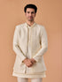 Manyavar Elegant Cream Radiance Indo Western