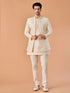 Manyavar Elegant Cream Radiance Indo Western