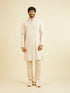 Manyavar Light Cream Paisley Indo Western