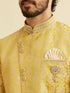 Manyavar Bright Yellow Indo Western