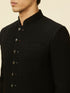 Manyavar Black Solid Indo Western