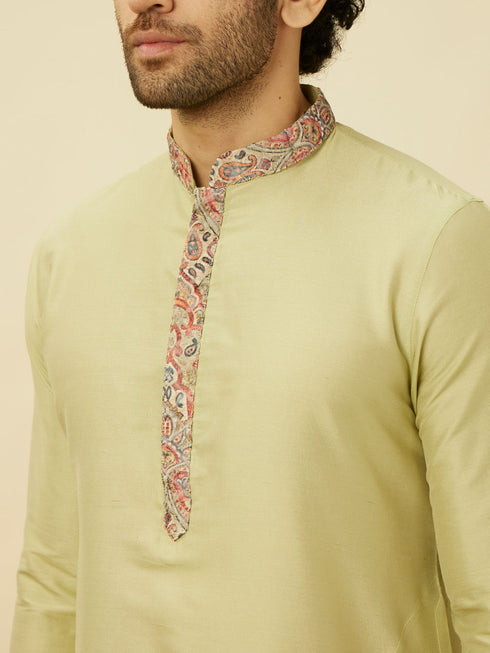 Manyavar Coral Pink Medallion Patterned Indo Western Set