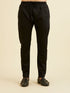 Manyavar Black Sequins Velvet Indo Western