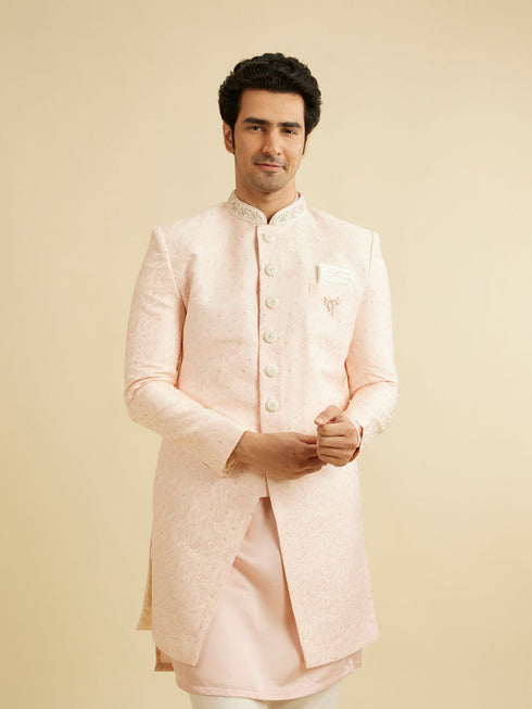 Manyavar Pink Festive Glory Indo Western
