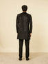 Manyavar Kohl Black Sequined Indo Western Set