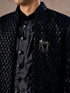 Manyavar Black Velvet Elegance Indo Western