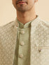 Manyavar Pista Green Opulence Indo Western