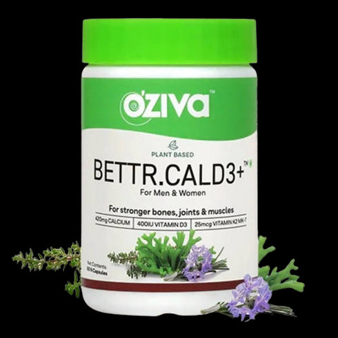 OZiva Plant Based Bettr.CalD3+ Capsules For Men And Women