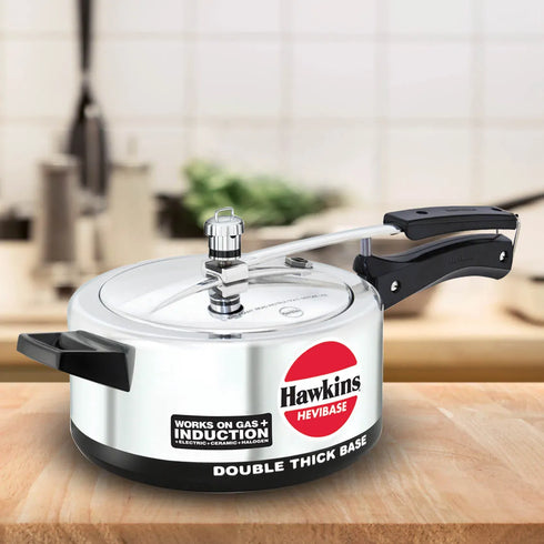 Hawkins Induction Hevibase 3.5 Litre Aluminium Pressure Cooker