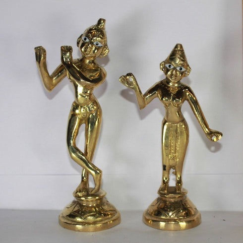 Brass Radha Krishna Yugal Jodi Idol 511g