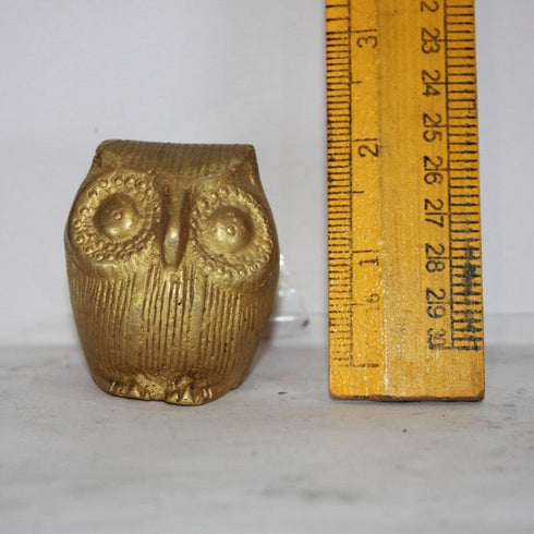 Brass Owl Showpiece Statue 252g