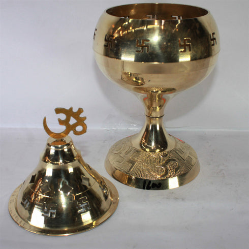 Brass Made Akhand Jyoti Diya 335g