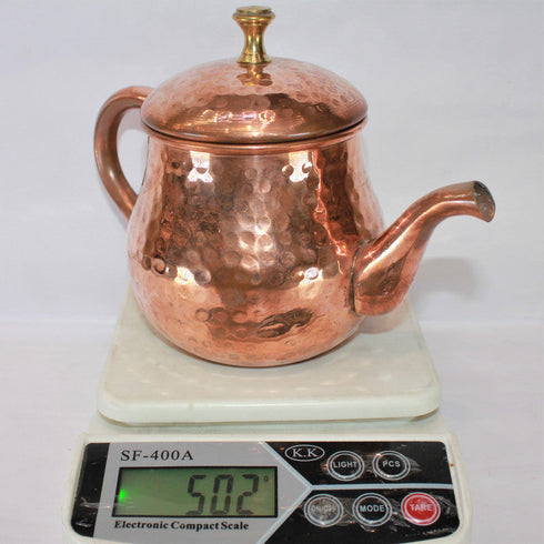 Pure Copper Tea Pot Ketali Kettle 502g(Pack of 1)