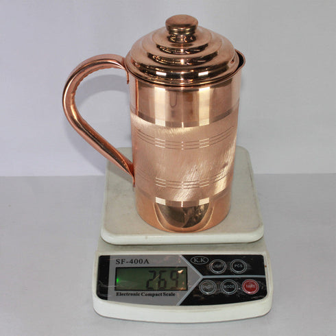 Pure Copper Jug for Water 538g(Pack of 2)